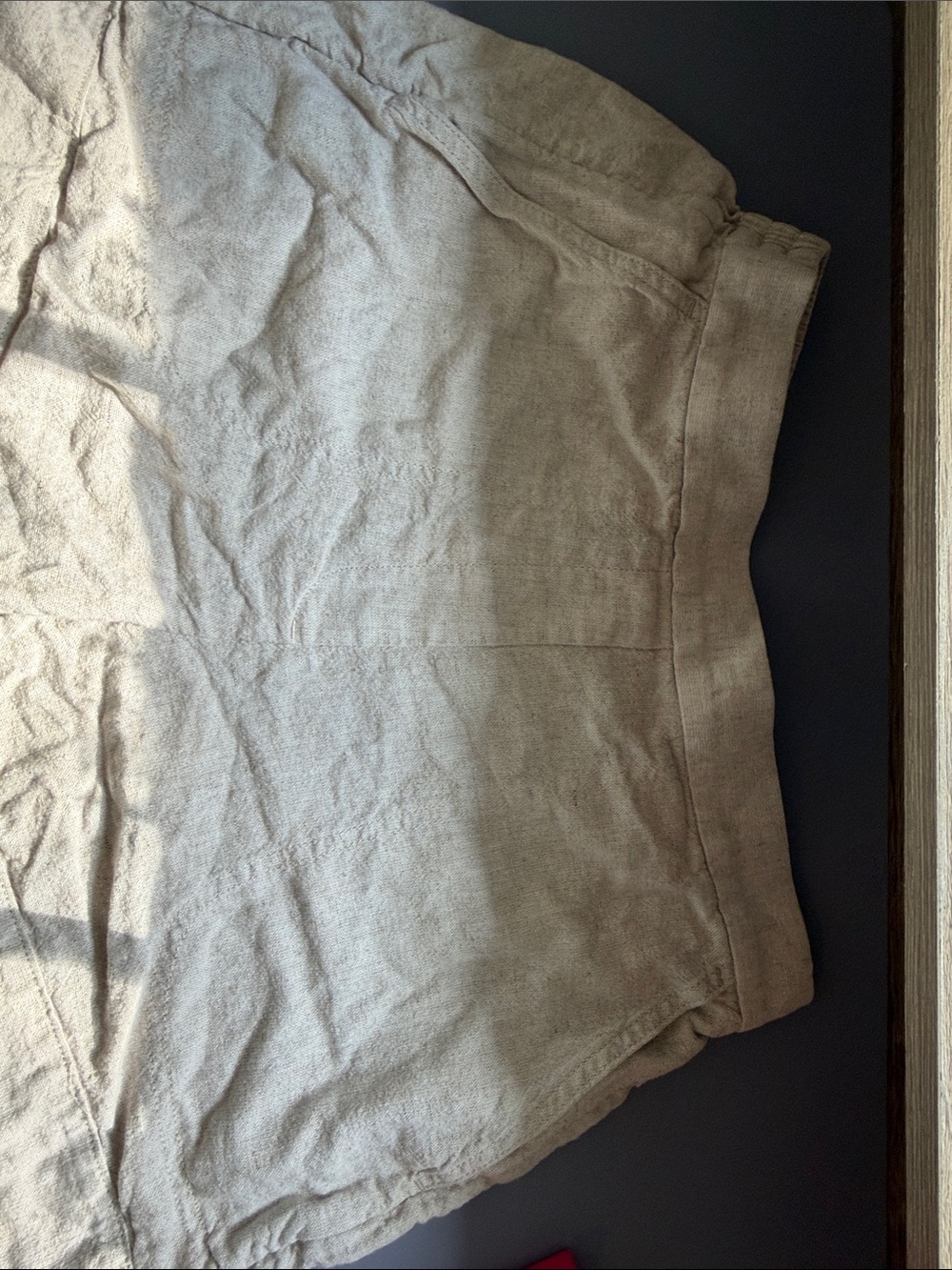Banana Republic Beige High-Rise Linen-Blend Girls' Shorts